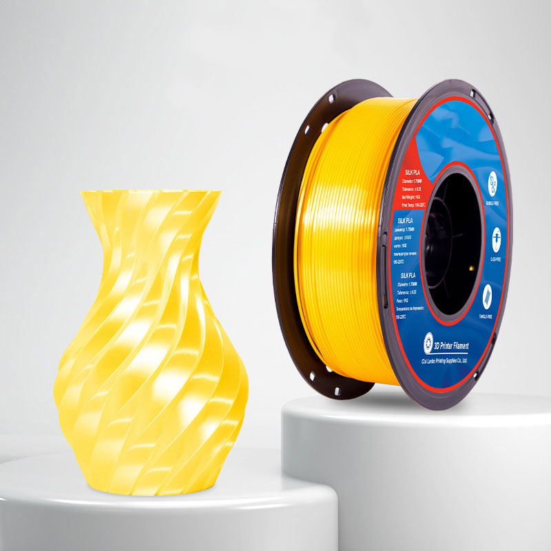 1kg 1.75mm | PLA Silk Texture Single Color | Bright Gold
