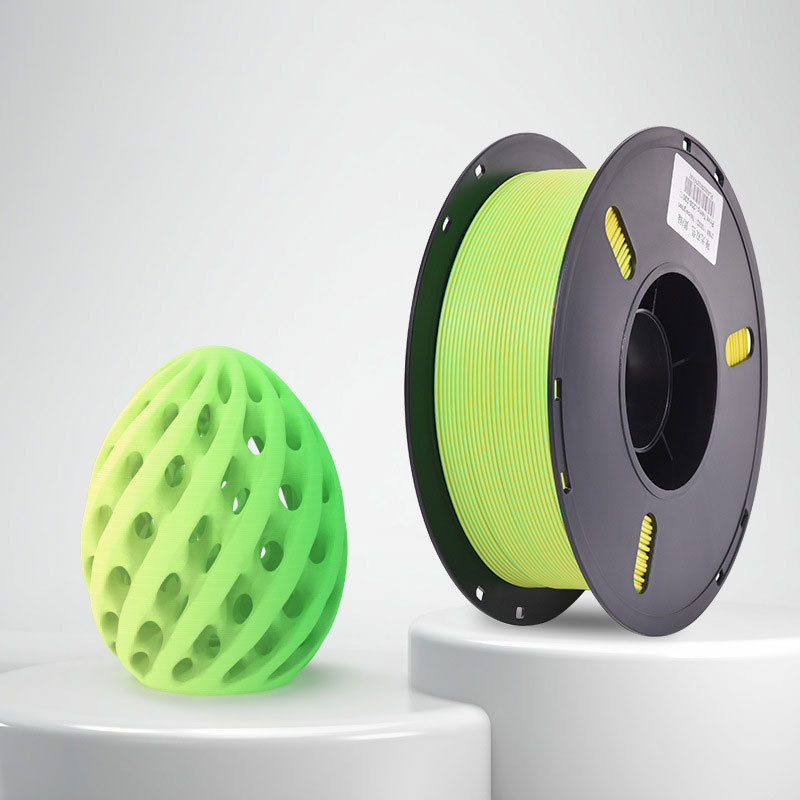 1kg 1.75mm | PLA Matte Two Color | Yellow Green