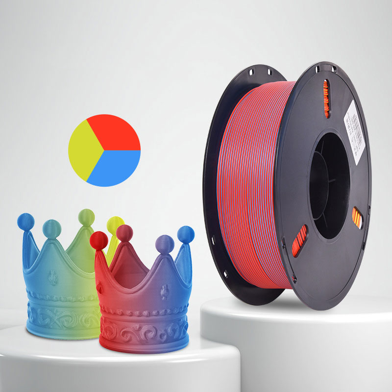 1kg 1.75mm | PLA Matte Three Color | Red Yellow Blue