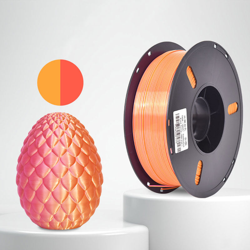 1kg 1.75mm | PLA Silk Texture Two Color | Golden Pink