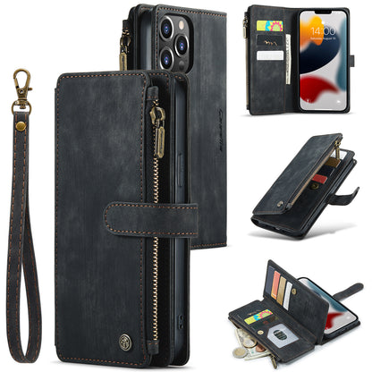 Wallet Phone Case with Wristband for iPhone 11 12 13 14 15 16 Series | AC1008