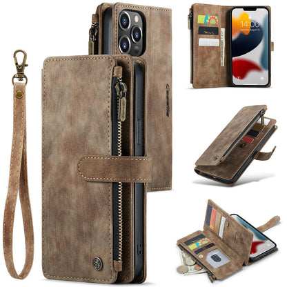 Wallet Phone Case with Wristband for iPhone 11 12 13 14 15 16 Series | AC1008