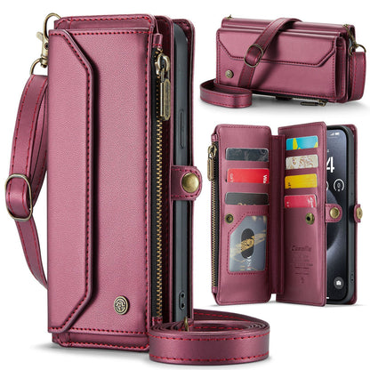 Crossbody RFID Blocking Wallet Phone Case for iPhone 12 13 14 15 16 Series | AC1012