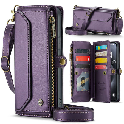 Crossbody RFID Blocking Wallet Phone Case for iPhone 12 13 14 15 16 Series | AC1012