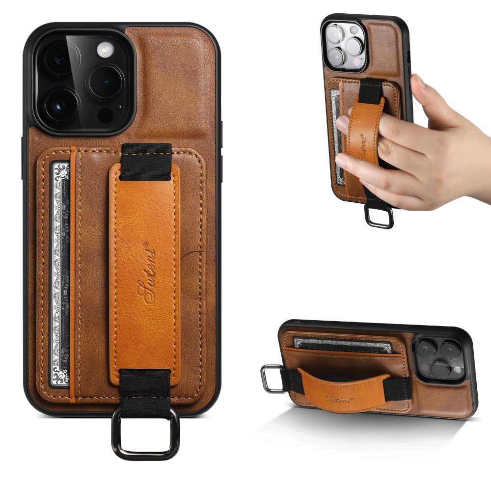 Card Holder Phone Case with Hand Band for iPhone 12 13 14 15 16 Series | AC1024