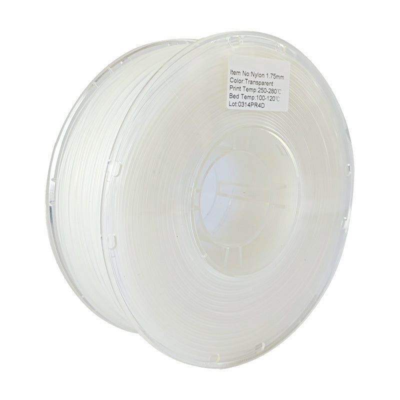 1kg 1.75mm | Nylon PA6 Single Color | Transparent