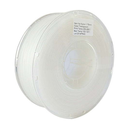 1kg 1.75mm | Nylon PA6 Single Color | Transparent