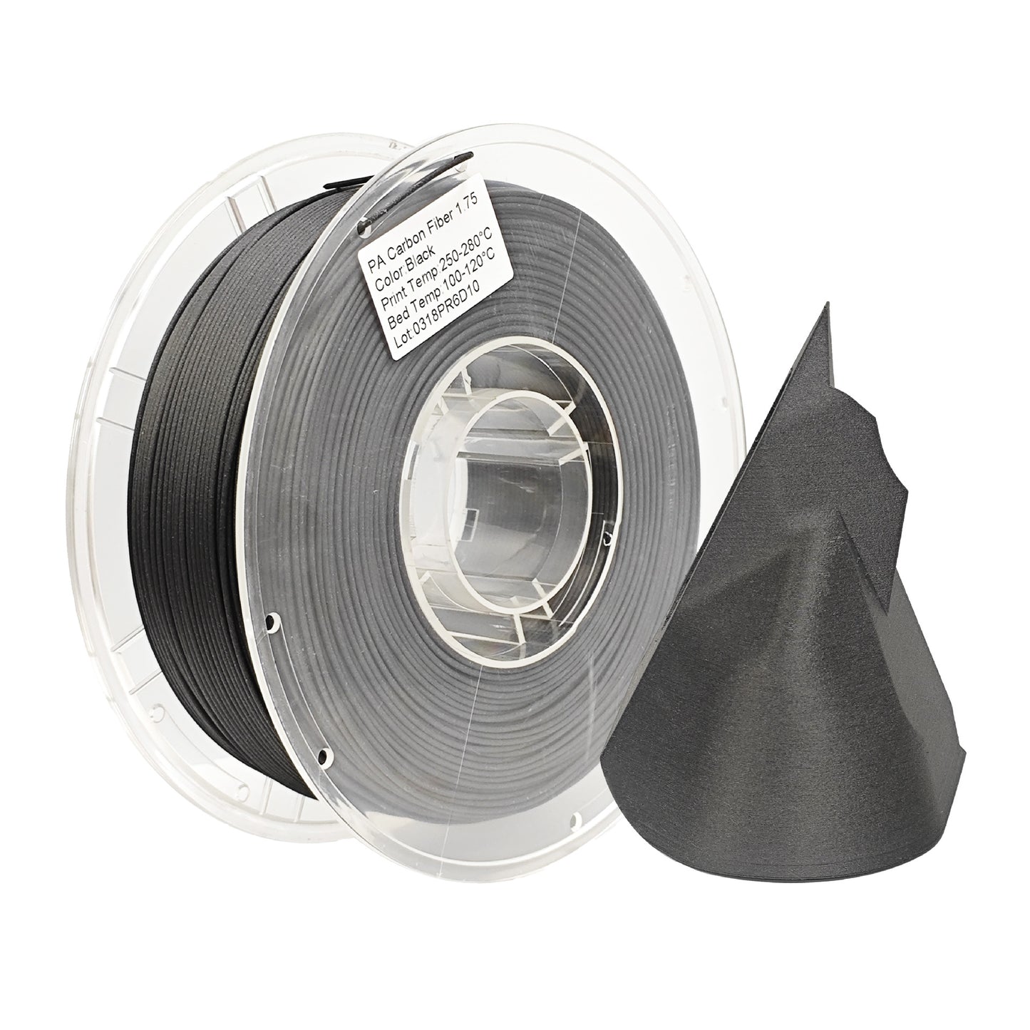 1kg 1.75mm | Nylon PA6 Carbon Fiber | Black