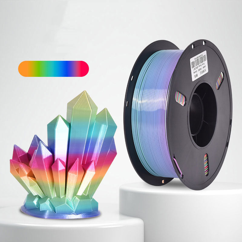 1kg 1.75mm | PLA Silk Texture Rainbow | Candy Color