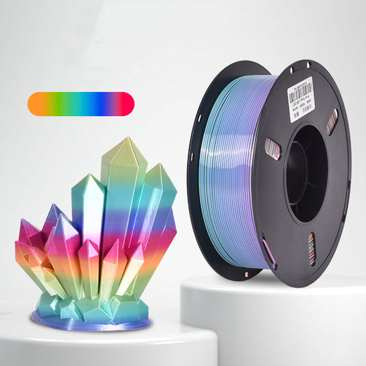 1kg 1.75mm | PLA Silk Texture Rainbow | Candy Color