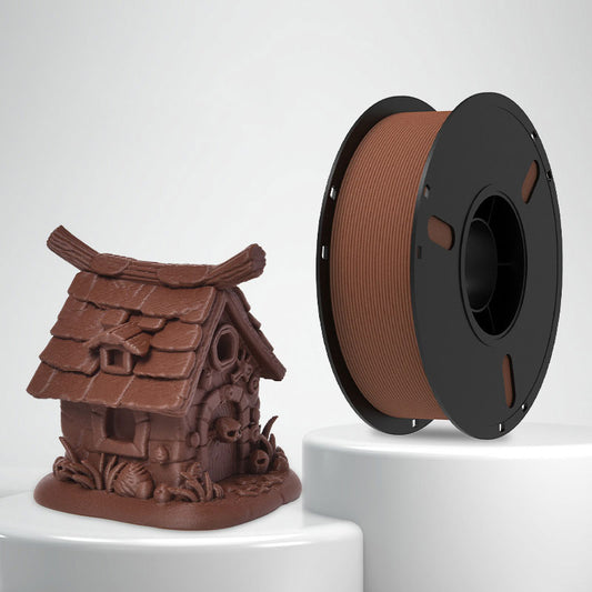 1kg 1.75mm | PLA Wood Texture Single Color | Black Walnut
