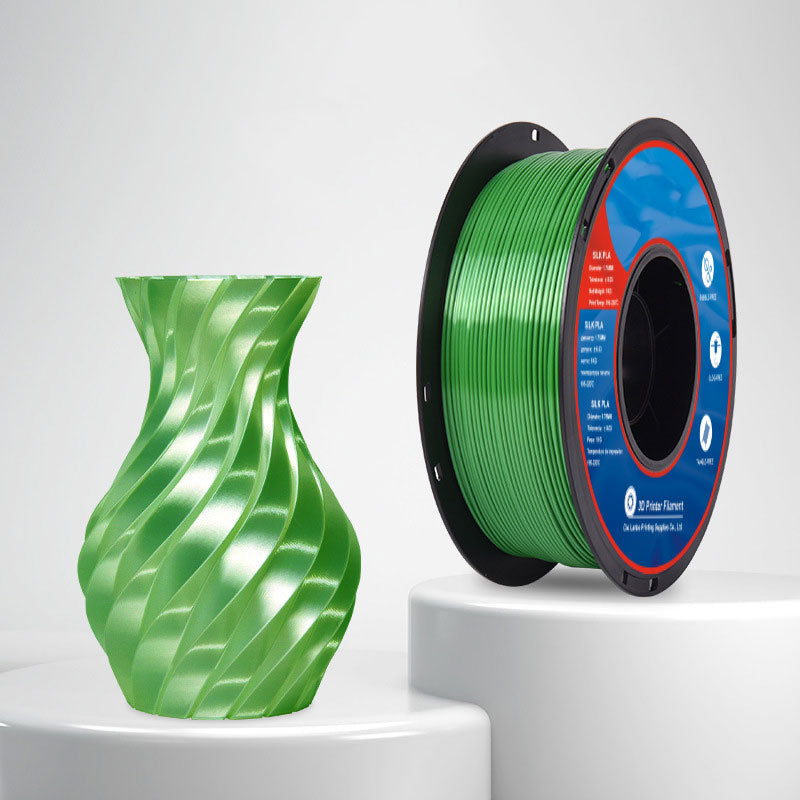 1kg 1.75mm | PLA Silk Texture Single Color | Christmas Green