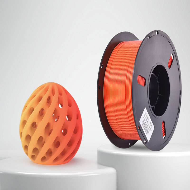 1kg 1.75mm | PLA Matte Two Color | Orange Red