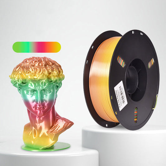 1kg 1.75mm | PLA Silk Texture Rainbow | Macaron Color