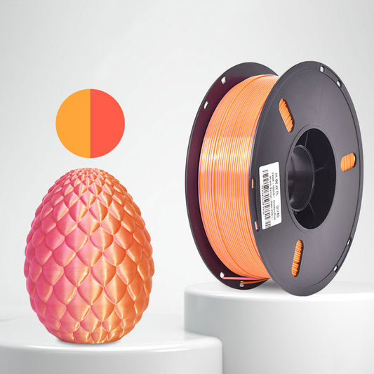 1kg 1.75mm | PLA Silk Texture Two Color | Golden Pink