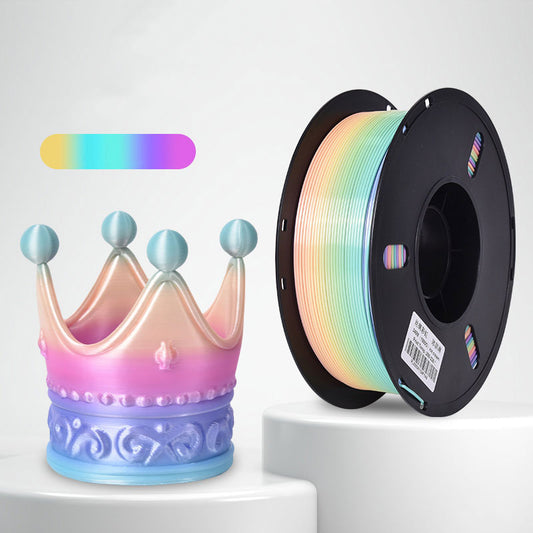 1kg 1.75mm | PLA Silk Texture Rainbow | Ice Cream
