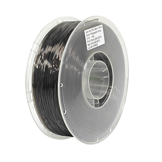 1kg 1.75mm | TPU 95A Single Color | Transparent Grey