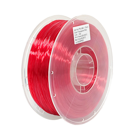 1kg 1.75mm | TPU 95A | Transparent Red