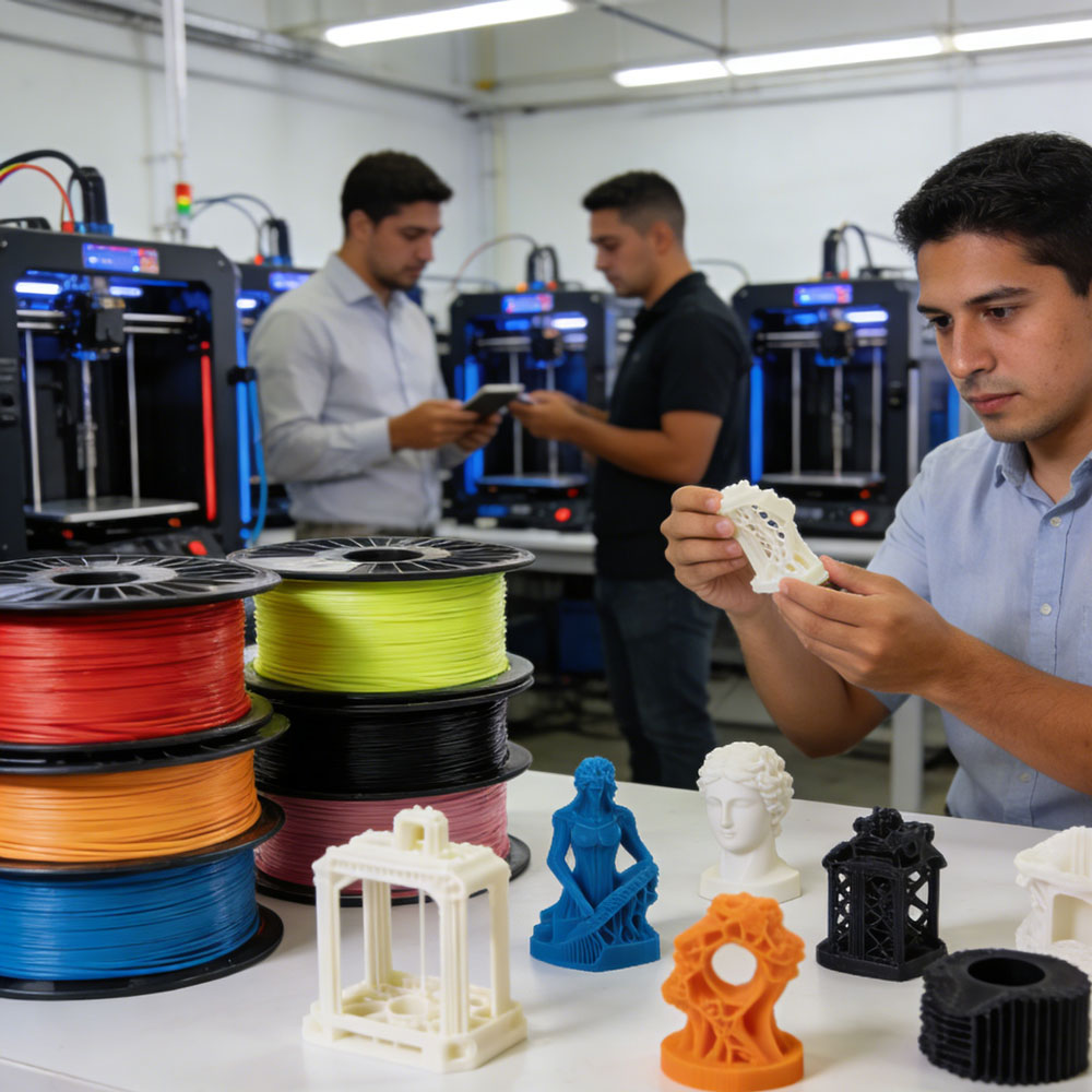 PLA ABS filament solution for 3D printing service providers in Mexico Brazil