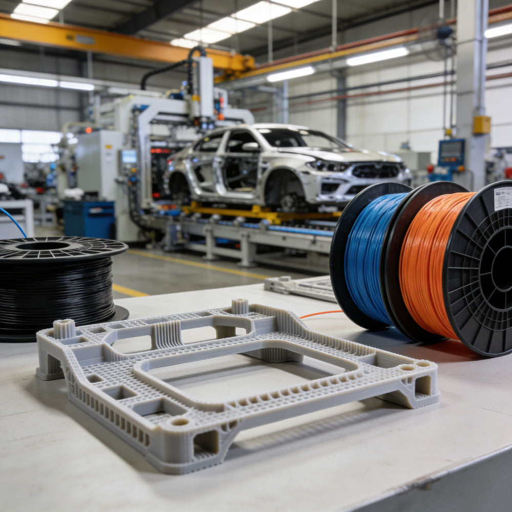 ABS PLA filament solution for automotive agricultural machinery parts manufacturers in Mexico Brazil